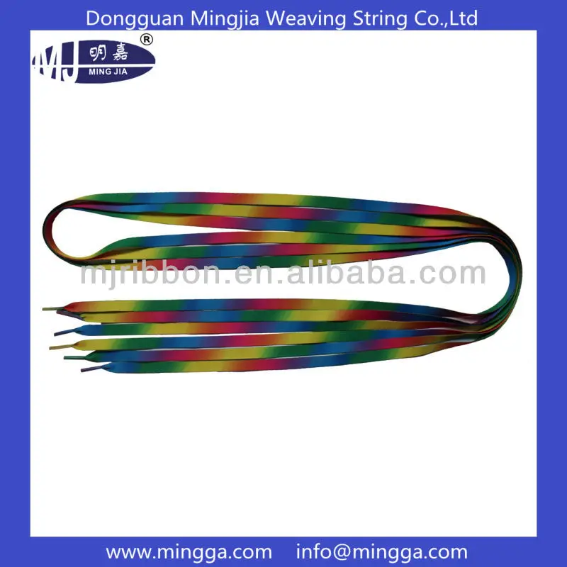 MJ-S129 rainbow shoelaces