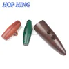 HOP HING China imitation leather toggle / plastic leather toggle / leather button for clothing
