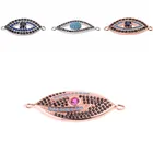 Turkey National Demon Eye Zircon Beads Pendant Exotic Evil Eyes Zircon Pave Charm Jewelry
