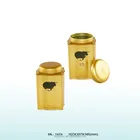 China supplier novel style square tea tin can box