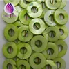 Dyed shell beads green 20mm round donut with 8mm center hole