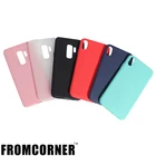 Fromcorner Factory Wholesale Slim Matte Frosted Silicone Candy Color TPU Cell Phone Case Back Cover For Samsung S9 Plus