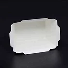 American imported white paper boat tray with vented hole