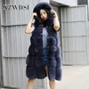 CX-G-B-112B Pure Lintted Grey Fox And Sheep Skin Fur Vest