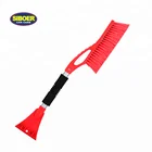 Best sell 2in1soft ABS ice scraper snow brush for car