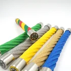 High strength kids playground use PP compound rope with steel core