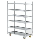 outdoor plant nursery storage rack trolley cart for sale