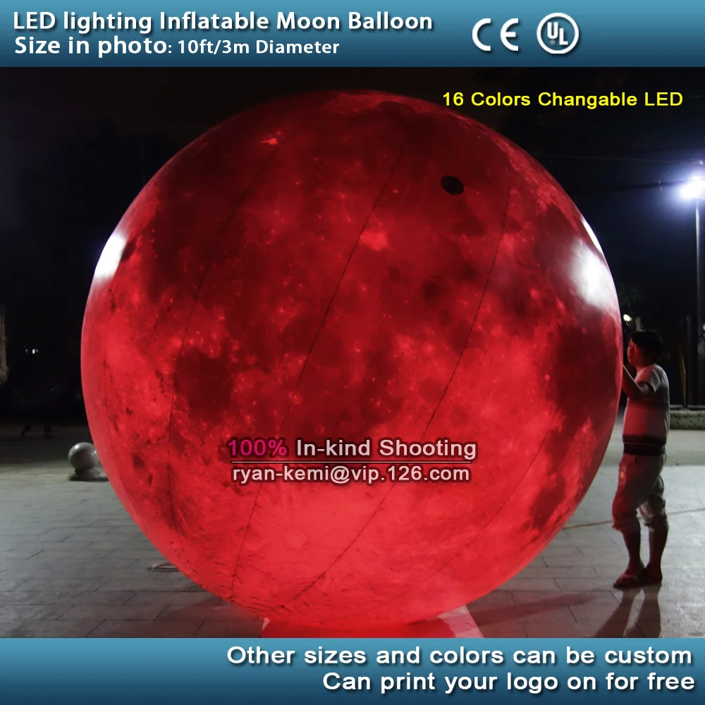 LED-lighing-inflatable-moon