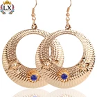 ELX-00004 fashion statement tribe style metal earring designs indian gold/silver hoop earrings arabic for women
