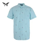 Latest design eco friendly nice holiday 100% men cotton shirts
