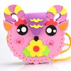 3D DIY Creative Handmade EVA Cartoon Animals Bag Puzzle Arts Crafts Kits Kids Early Learning Birthday Gifts Toys