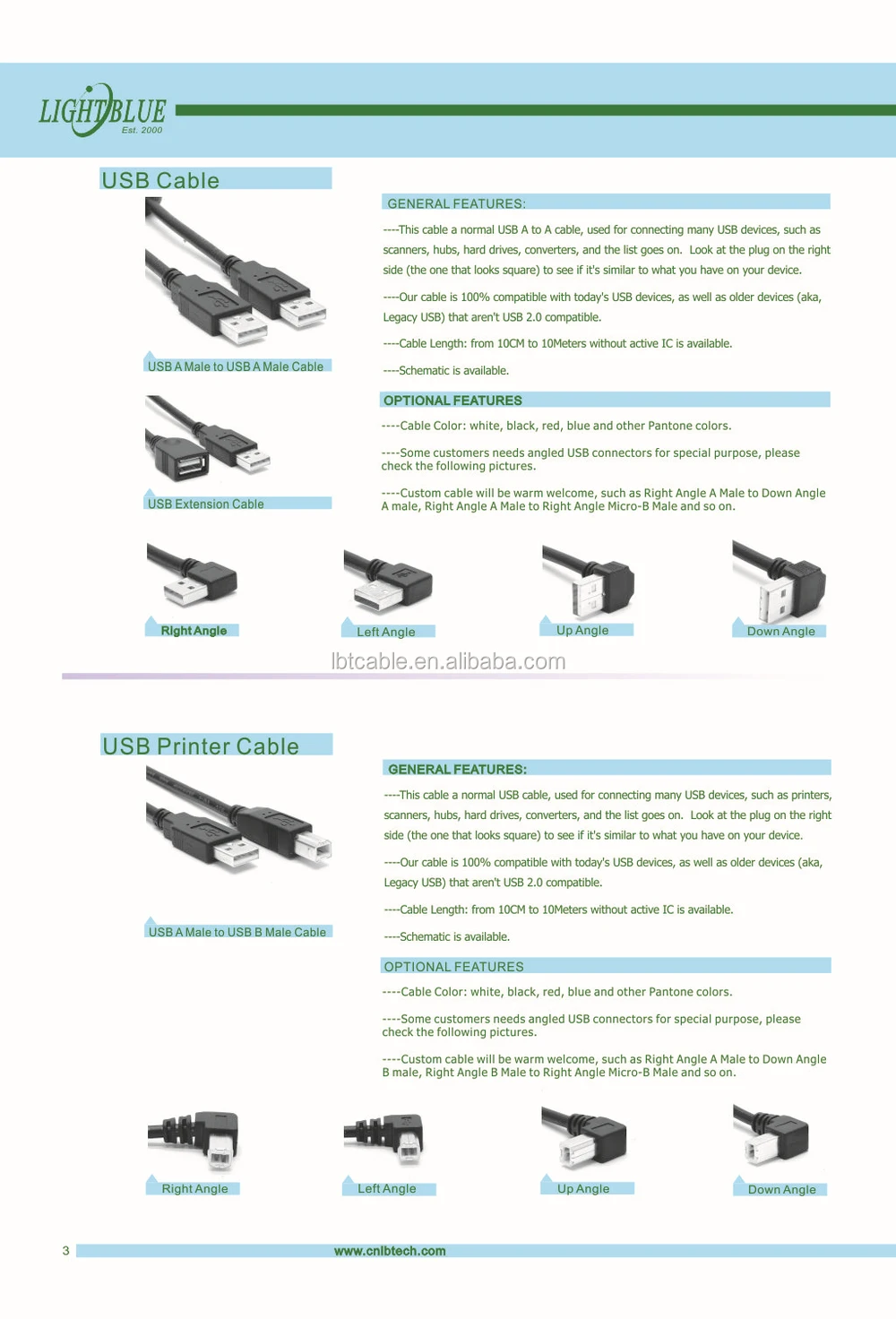 Degree Left Angled Micro Usb Pin Male To Usb B Female Panel Mount