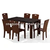 Cheap modern metal glass dining tables and chairs set
