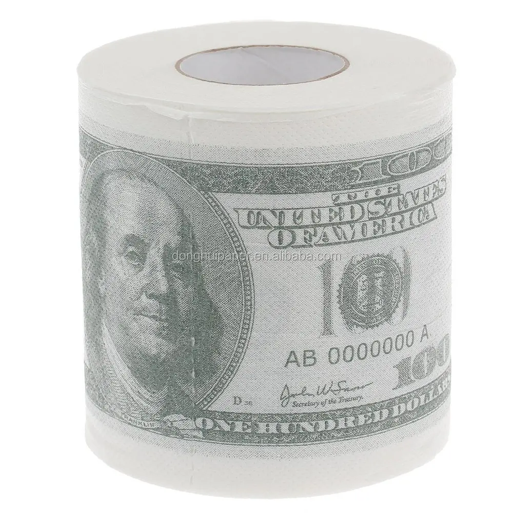 Dollar Toilet Roll Dollar 100 Bill Toilet Paper Novelty Money