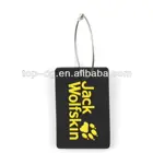 Customized fancy promotional 3D soft pvc luggage tag/plastic luggage tag