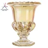 FALAJA amber color flower glass vase crystal vase for flower or water planting