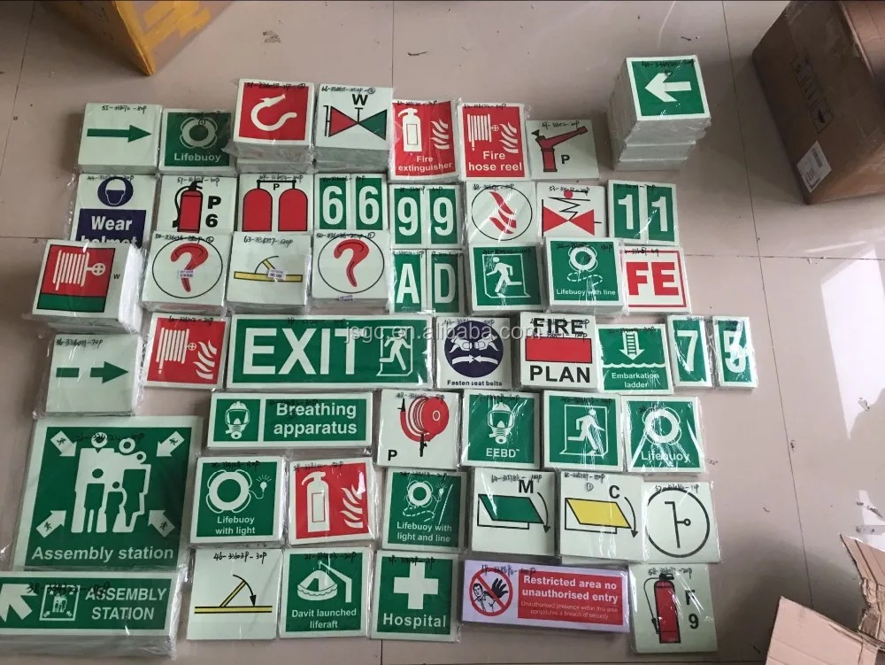 Marine Photoluminescent Safety Signs / Imo Symbols Buy Imo Symbols