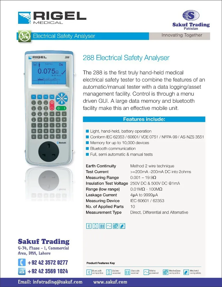 Electrical safety analyzer