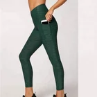 High quality solid color yoga fitness leggings for women
