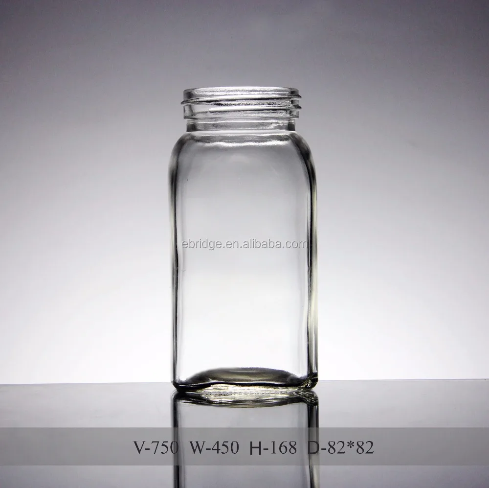 round glass jars for paste and jam