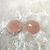 China manufacturer semi precious stone milky rose quartz cabochon