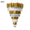 Large Post-modern crystal chandelier for hotel villa/The art lamp Nordic metal pendant lamps of designer