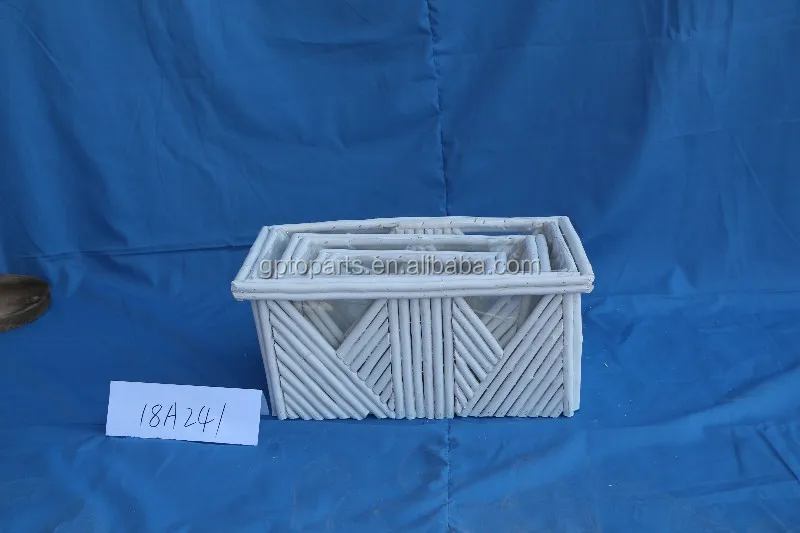 gp18a239 material wicker/willow basket pcs/set 3pcs certificate