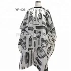 Cheap unisex waterproof custom printing Hairdressing Barber design Hair cutting cape