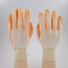 White PU Palm Coated Industry Safety Work Gloves