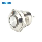 16mm mounting hole size on off 1no1nc momentary high flat head 12v metal push button switch with ring led