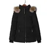 Hot Sale Slim Outdoor Hooded Lady Padded Jacket Fur Winter Wears Down Jacket For Women