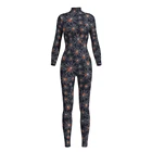 Custom Made Printing Women One Piece Bodycon Hot Sexy Rompers Ladies Latest Design Fitness Jumpsuit
