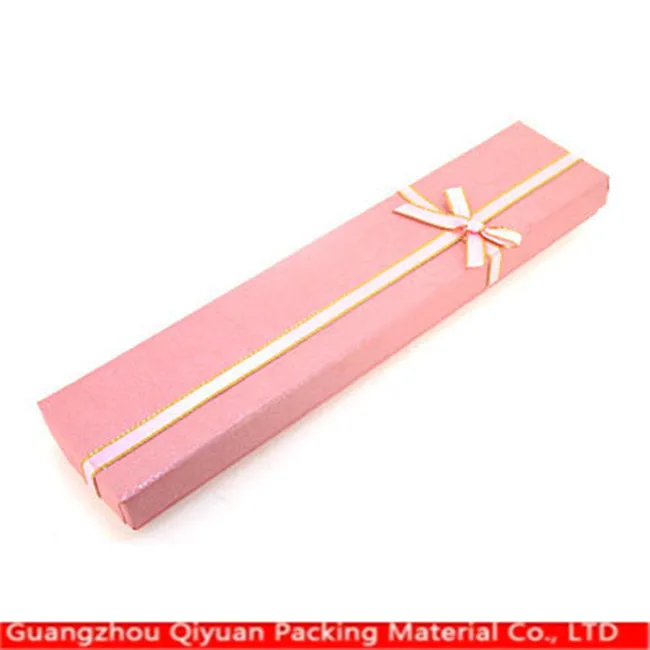 and long paper cardboard boxes for gift packing with ribbon