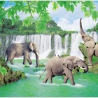 scenery water fall picture wall paper picture painting paper poster Image photo printing wall poster