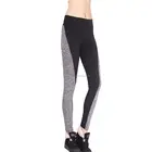 Black grey stitching hips stretch plus size leggings, new tights fashion yoga pantyhose