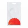 soft pvc plastic business id holder name tag holder without zipper badge key card holder