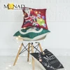 Monad Custom Decorative Festival Led light Pillow Christmas Printed bench Cushion Covers Decorative