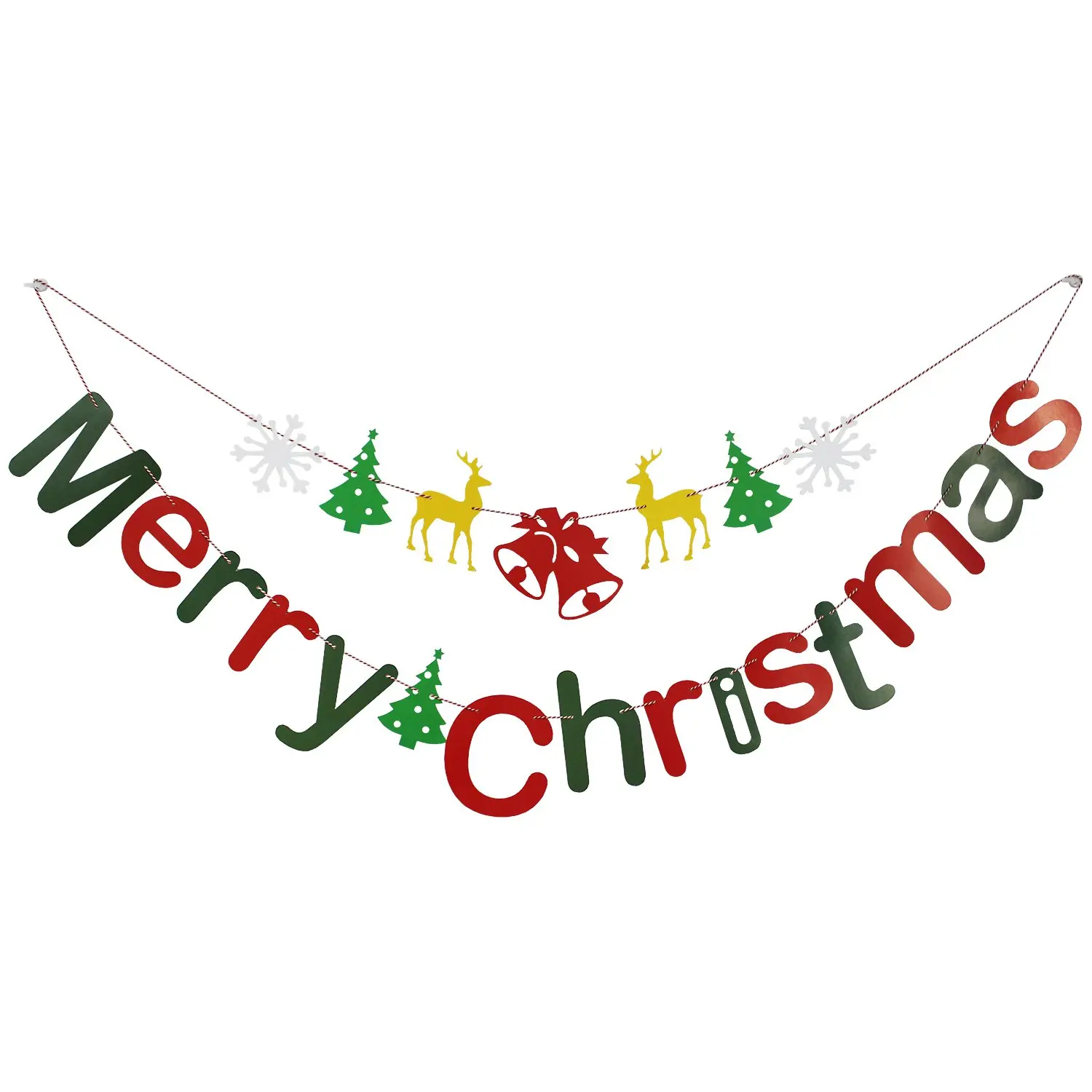 banners bunting garlands for holiday party decoration, christmas