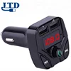 China manufacturer New Fasion Bluetooth Car Kit FM Transmitter MP3 Player With LED Dual USB 3.1A Quick Charger Voltage Display