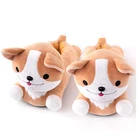 women's size 12 Plush USB Foot Warmer Shoes Cute dog Warm Heated Slippers