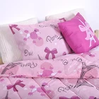 3pc pigment print cheap price luxury bedding comforter sets matching with decoration pillow