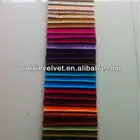 100% polyester plain velvet for upholstery , sofa fabric and home textile