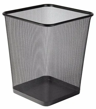 office metal black mesh trash can paper waste trash bin