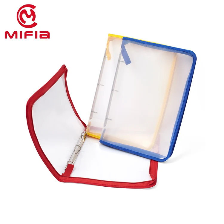 office a4 hard plastic file folders 2 ring binders with zipper