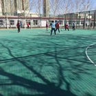 basketball court outdoor flooring polymer material modular interlock flooring tiles