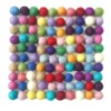 100pcs Handmade Felted Pom Poms Wool Felt Balls for Craft Making