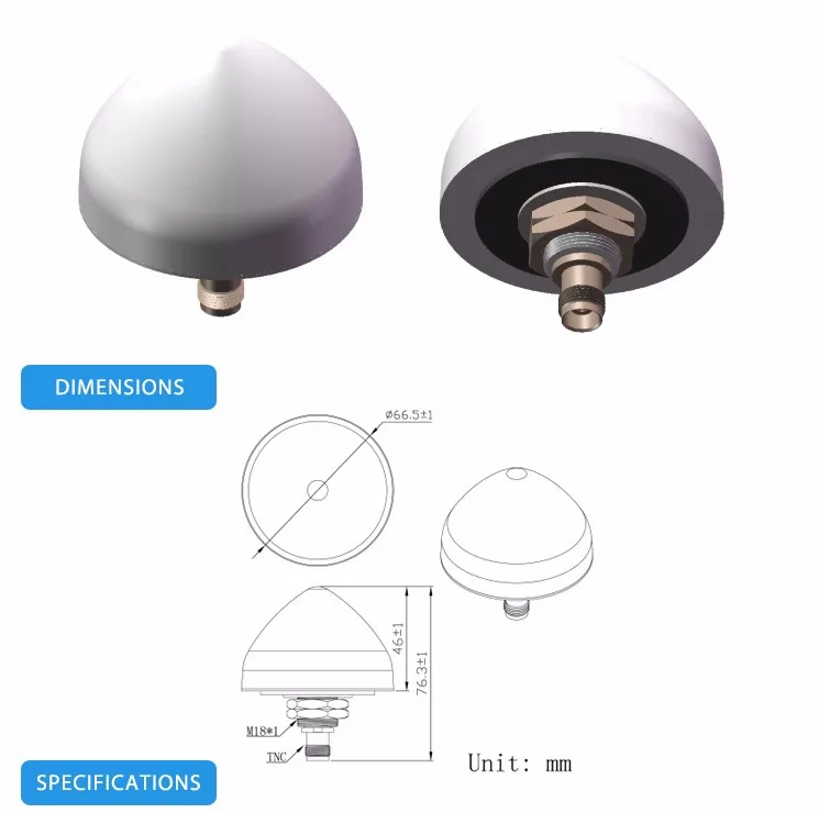 Free sample ESD Protection Screw Mounting Method gnss / gps outdoor antenna