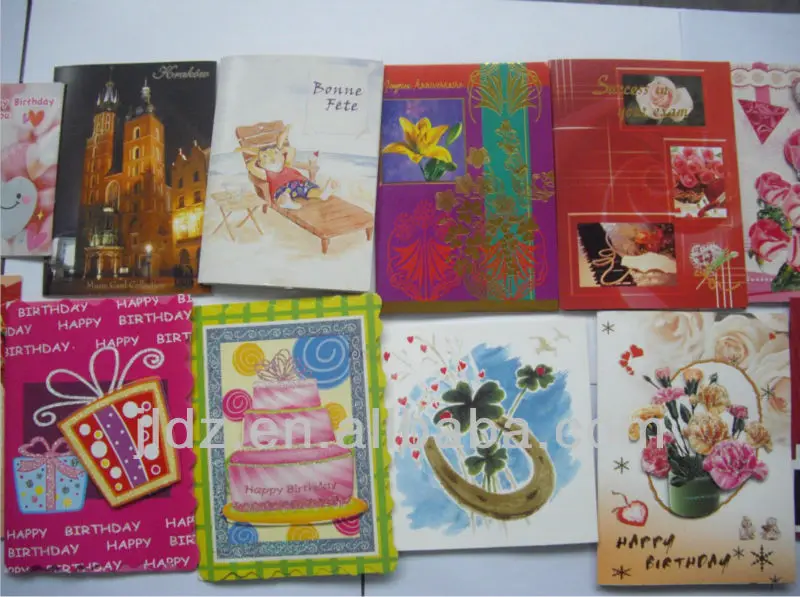 flashing happy birthday card sample