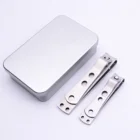 2019 Stainless steel sharp blades wide jaw 4mm nail clippers nippers set for thick ingrown nails in metal tin case customized