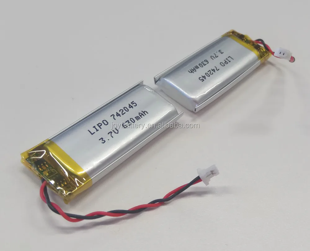 742045 3 7v 630mah Lithium Li Ion Polymer Battery With Pcm And